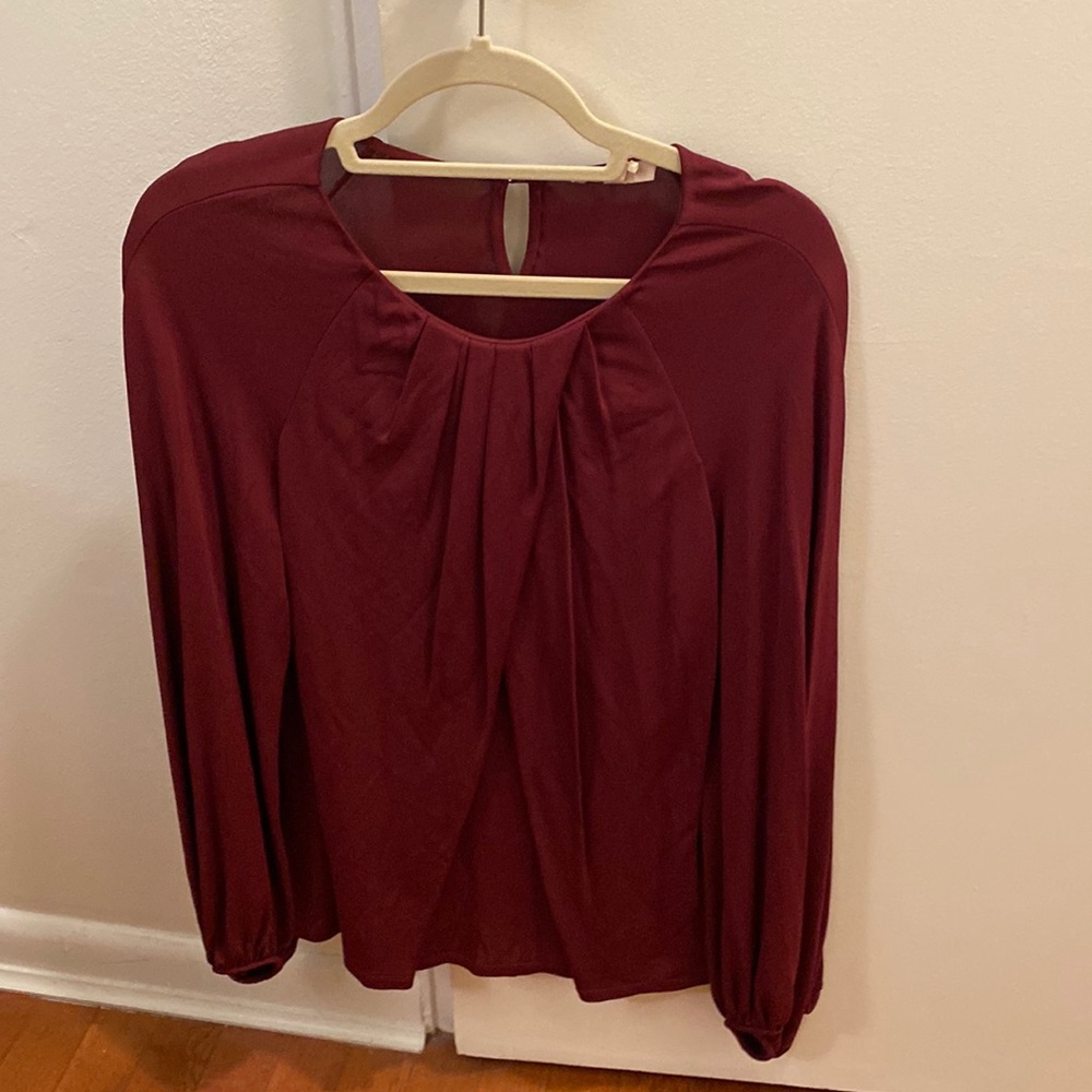 NWT Rebecca Taylor Viscose Twisted Blouse Top Small